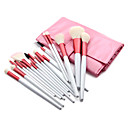 Profi-Make-up Pinsel mit freien Lederbeutel