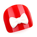 20pcs Crystal Bow Tie UV False Nail Art Decals Clear White for Pro Nail Art Salon