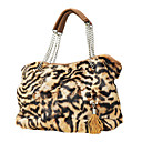 genuíno coelho bolsa de pele de leopardo / bolsas