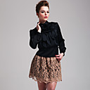ts met hoge kraag vlinderdas blouse overhemd