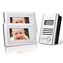 duas de 7 polegadas TFT colorido LCD de vídeo porta telefone sistema de interfone (1 câmera liga)