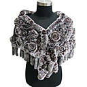 High Quality Rex Rabbit Fur Special Occasion/Wedding Shawl