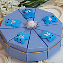 Cute Bear Light Sky Blue Cake Favor Box (Set of 10)