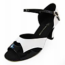 Customized Two Tone Leatherette Latin/Ballroom Dance Performance Shoes (More Colors)