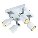 Semi Flush Mount with 4 Lights in Square - Downward