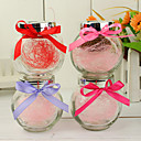 Glass Jar With Ribbon Bow Favor Holder (Set of 12)