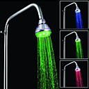 3 Inch A Grade ABS Chrome Finish Color Changing LED Rain Shower head