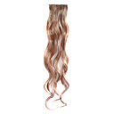 3 peças grampo em extensões do cabelo encaracolado sintéticos com 2 clips - 4 cores disponíveis