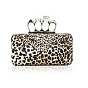 Leoparden-Muster & Kupplung Abendtasche