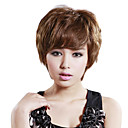 Hand Tied Short Natural Wavy Mixed Hair Wig with UVP Antimicrobial Net