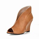 MILANA - Ankelstøvler Wedge Hæler Leatherette