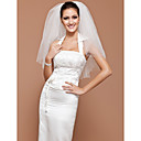 One-tier Tulle Elbow Wedding Veil With Cut Edge (More Colors Available)