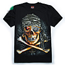 PIRATE SKULL print fluorescenza t-shirt
