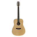 41" Dolphin Carve Canadian Spruce Top  Acoustic Guitar with Gig Case