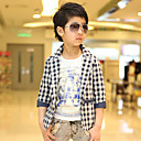check patroon polka rand jongen pak