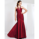 Trumpet / Mermaid Straps Sweep / Brush Train Taffeta Evening Dress