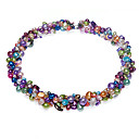 i colori più colorata collana di perle d'acqua dolce signore di lusso dei disponibili (50cm)