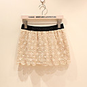crochet decoración flor de encaje falda como pantalones cortos