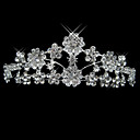 aleación con diamantes de imitación y la perla de primavera brisa de novia Tiara