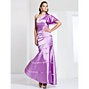 Trumpet/Mermaid One Shoulder Stretch Satin Evening Dress