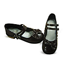 faits à la main brun en cuir PU 3cm plats pays chaussures lolita avec l'arc