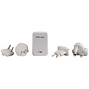 4 USB Power Adapter(4 Easy Travel Interchangeable Plugs)