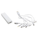 8-In-1 Portable AA USB Battery Charger (White)