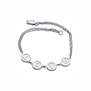 gepersonaliseerde luxe zilveren romantische armband (180 mm)