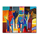 Hand-painted Abstract Oil Painting with Stretched Frame
