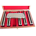 huang - (102x) zilver harmonica 6 toetsen pack/10 holes/20 tonen