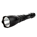 CREE Q5 3-Mode 260 lumens 18650 3800mAh lampe de poche lumière (noir)