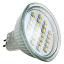 mr16 1-1.5w 24x3528 SMD 50-60lm 2800-3200K warmweiß LED Strahler Lampe (12v)