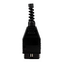 OBD2 16-pin connettore diagnostico funivia maschio, nero