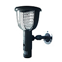 Solar Panel LED Wall Light Black