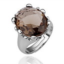 prachtige 18k gouden plaat groot kristal mode-ring (meer kleuren)