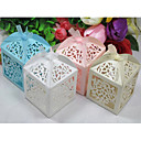 Laser Cut Olive Shaped Favor Box - Set of 12 (More Colors)