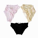 3 piezas de un tamaño de poli-algodón escritos cintura baja diaria vestir los colores de las bragas más disponibles