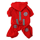 impermeabile impermeabile, cappello per i cani (XS-XL, rosso)