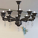 Artistic Candle Featured Chandeliers with 10 Lights Chrome Finish