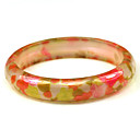 Summer Fun Ladies' Resin Round Bangles Classic Bracelet