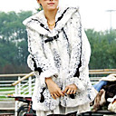 Long Sleeve Turndown Collar Evening/ Career Faux Fur Coat With Pockets (More Colors)