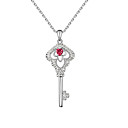 Oostenrijkse kristal met echte geplatineerd vrouwen hanger (meer kleuren)