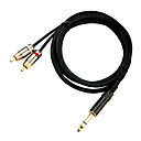dt cavo RCA dr22 con 1/4 "stereo +2 * rca in 1,5 metro