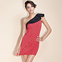ts een schouder polka dot jurk