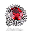 superbe cristal d'or 18 carats gravure de mode de tournesol anneau