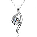 prachtige cz zirconia in zilver legering hanger