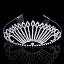 Gorgeous Cubic Zirconia In Alloy Peacock Shaped Tiara