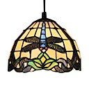 25w estilo tiffany pingente de luz padrão libélula