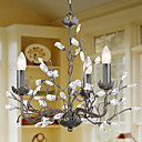 vela moderna aparece candelabros de cristal con 3 luces arabesco