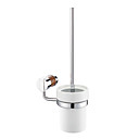 badkamer accessoires massief messing marmeren muur monteren toiletborstel en houder